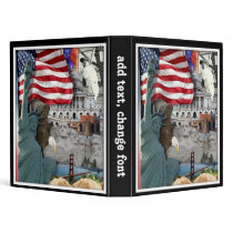 USA  American Symbols Vinyl Binders