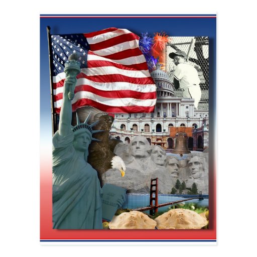 USA  American Symbols Postcards