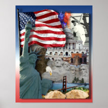USA  American Symbols Posters