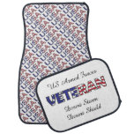 USA American Veteran Proud Service Car Mat