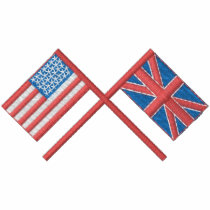 Usa and Great Britain embroidered shirts by ZazzleEmbroidery Usa and Great Britain embroidered shirts