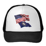 USA and Kentucky Flag hats