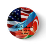 USA Azerbaijan Friendship Forever Pinback Buttons