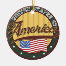 USA Badge Ornament