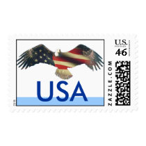 USA Bald Eagle Flag Fade stamp by grandhelm USA Bald Eagle Flag Fade stamp