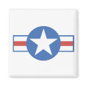USA-Big Blue Star Red Stripe magnets by redwhiteandblue USA-Big Blue Star Red Stripe magnets