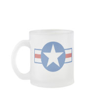 USA-Big Blue Star Red Stripe Mug