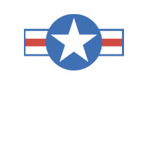 USA-Big Blue Star Red Stripe t-shirts