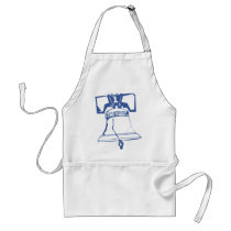 USA-Blue Liberty Bell aprons