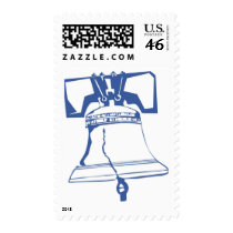 USA-Blue Liberty Bell postage