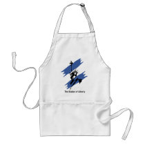 USA-Blue Splash Statue of Liberty aprons