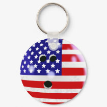 USA Bowling Ball Keychain by JJ_Paul USA Bowling Ball Keychain