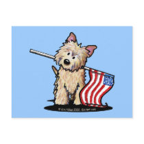 USA Cairn Terrier Postcard