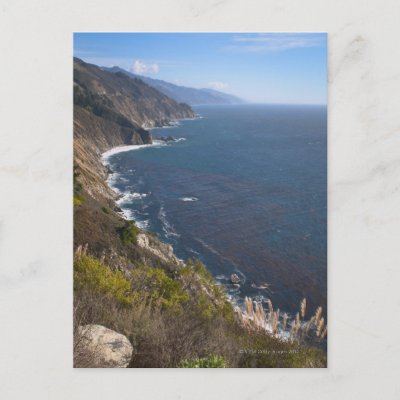 USA, California, Big Sur, Rugged coastline Postcard