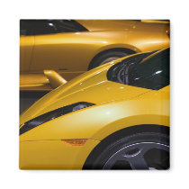 USA, California, Los Angeles: Los Angeles Auto Refrigerator Magnet