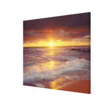 USA, California, San Diego. Sunset Cliffs beach Canvas Print