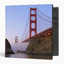 USA, California, San Francisco. Golden Gate 3 3 Ring Binder