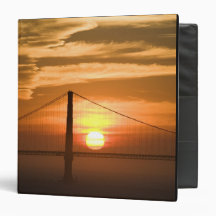USA. California. San Francisco. Sun setting Vinyl Binder