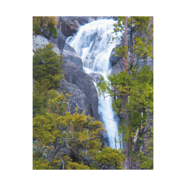 USA, California. Small Waterfall In Yosemite Canvas Print USA, California. Small Waterfall In Yosemite Canvas Print