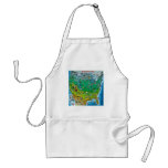 USA Cartoon Map Aprons
