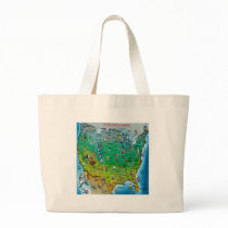 USA Cartoon Map bags by FunGraphix USA Cartoon Map bags