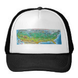 USA Cartoon Map Hat