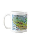 USA Cartoon Map mugs by FunGraphix USA Cartoon Map mugs