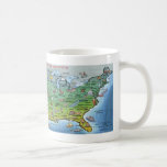 USA Cartoon Map Mugs