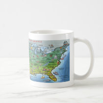 USA Cartoon Map mugs