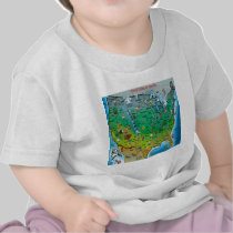 USA Cartoon Map t-shirts