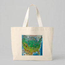 USA Cartoon Map bags