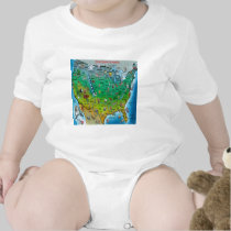 USA Cartoon Map t-shirts