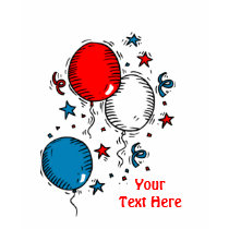 USA-Celebrate Red White Blue Balloons t-shirts by redwhiteandblue USA-Celebrate Red White Blue Balloons t-shirts
