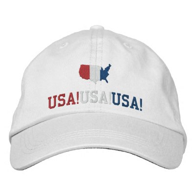 USA Chant Patriotic Sports Embroidered Baseball Cap USA Chant Patriotic Sports Embroidered Baseball Cap