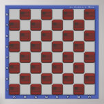 USA Chess Board Print