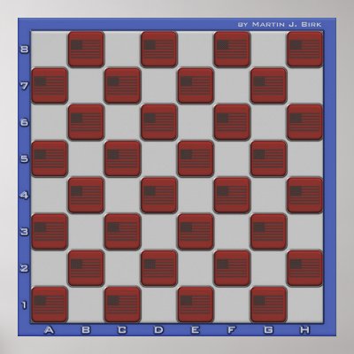 Chess Board Print