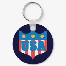 USA Chevron keychains