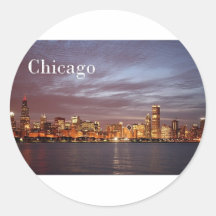 USA Chicago St.K) Round Stickers