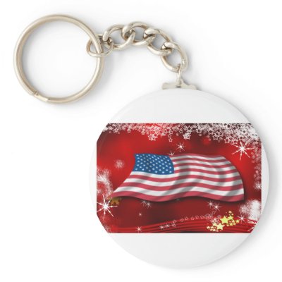 USA Christmas keychains