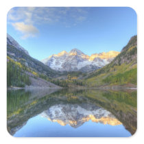 USA, Colorado, Maroon Bells-Snowmass Square Sticker