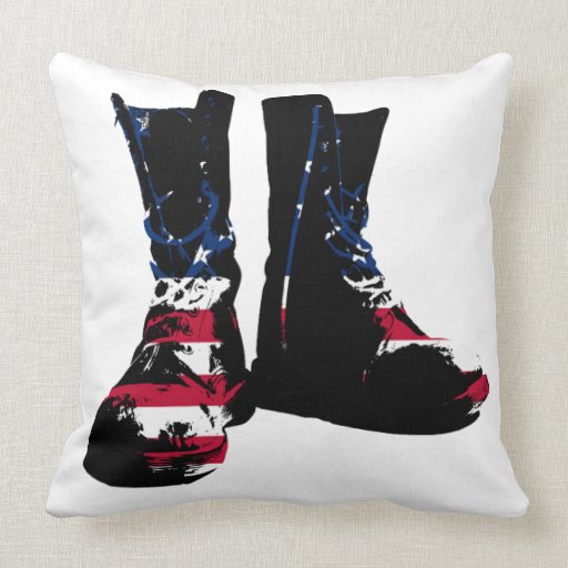USA Combat Boots Pillows