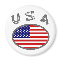 USA Cool Flag Design! Fridge Magnet