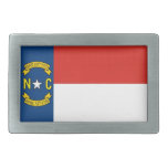 usa country state north carolina flag rectangular belt buckle