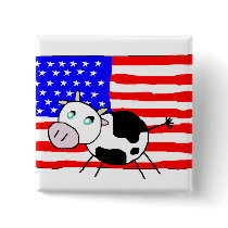 USA Cow Button