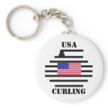 USA Curling 2010 Key Chain