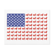 USA Dachshund Postcard