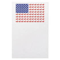 USA Dachshund Stationery