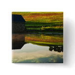USA, Delaware, Wilmington. Stone barn on edge Button