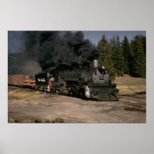 USA, Denver & Rio Grande 2-8-2 narrow gauge Poster
