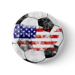 USA Distressed Soccer Pin